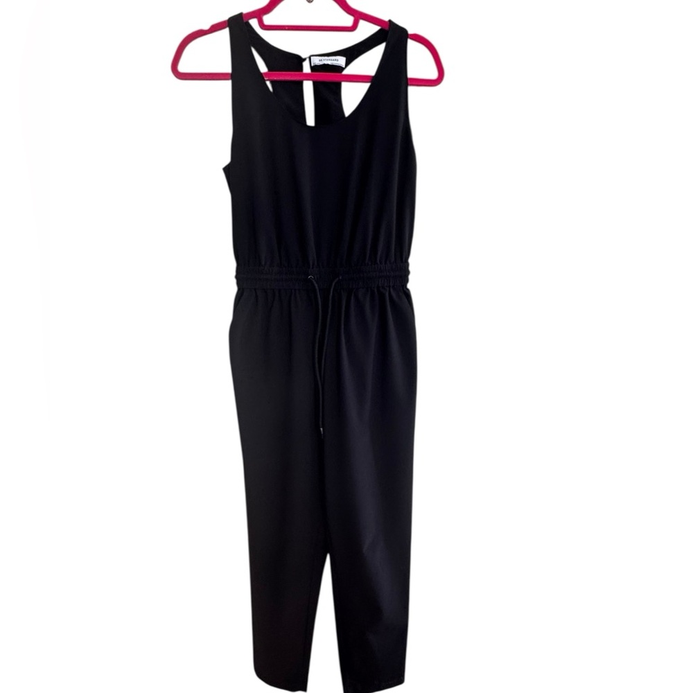 BR Standard Black Sleeveless Jumpsuit